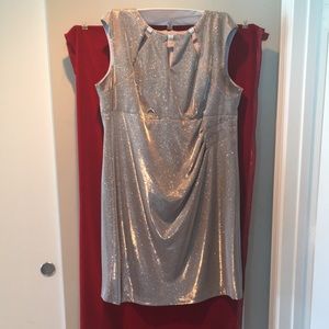 Elegant Shimmery rose gold dress by R&M Richards